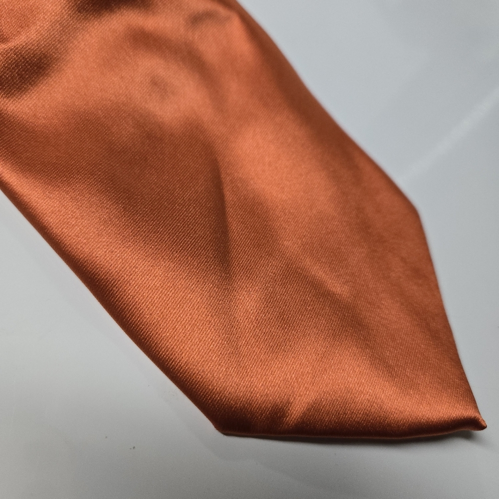 Elegant Orange Mens Neck Tie Business Work Office Classy One Size 100% Polyester
